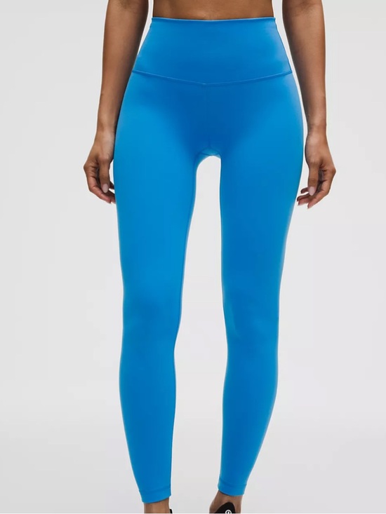 lululemon athletica Pants - lululemon athletica High-Rise Ocean Blue Wunder Train Leggings 25 inch length